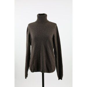 LNWOT Loro Piana 100% Cashmere Turtleneck Sweater SZ 46 Brown $1,490